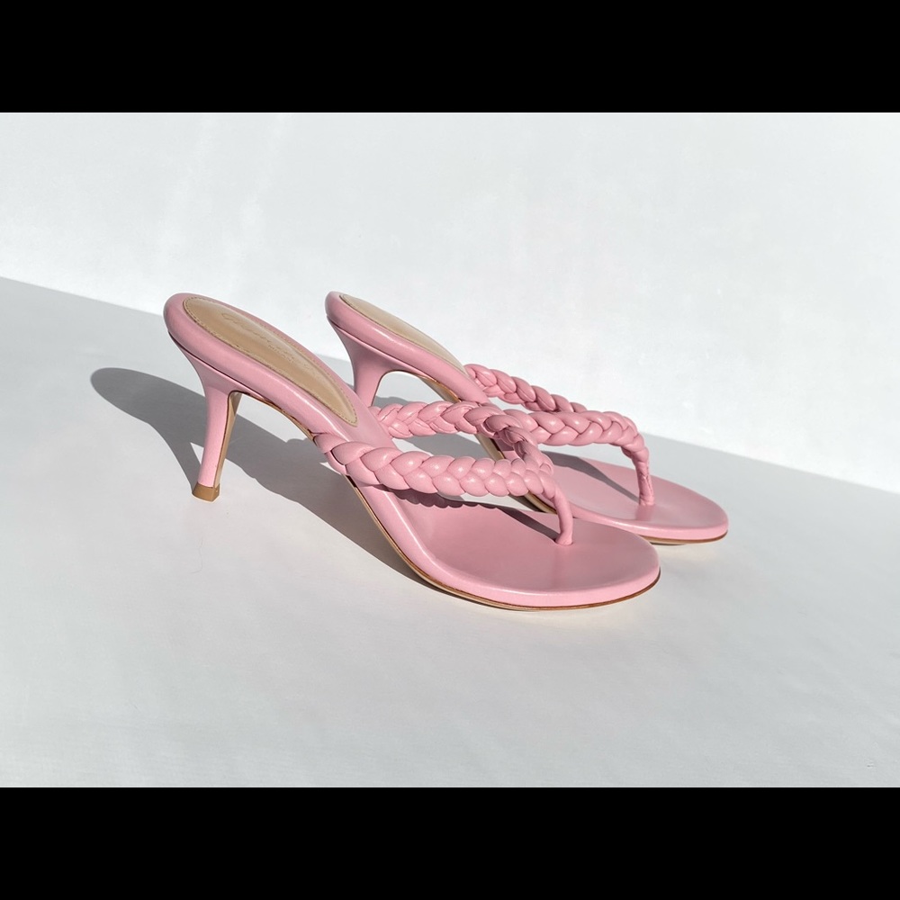 {SOLD} Gianvito Rossi Tropea Braided Thong Sandal